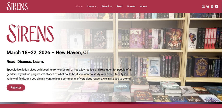 Sirens Conference Website (2025) (WordPress)